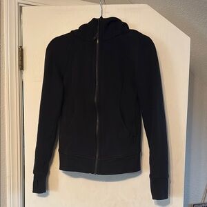 Lululemon Athletica Black Fleece-Lined Scuba Hoodie Full-Zip